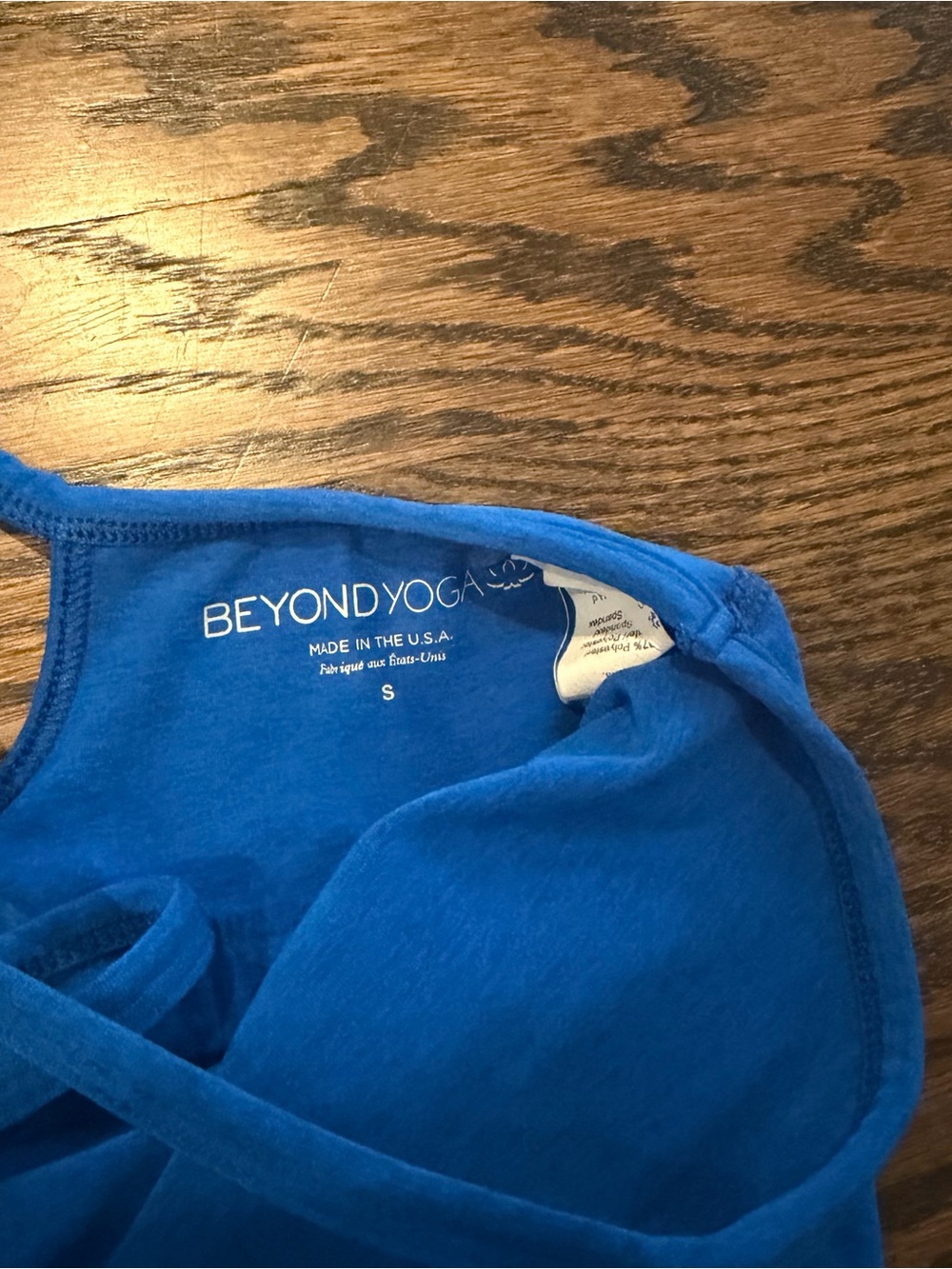 Beyond Yoga - Royal Blue SpaceDye Bike Shorts & Crop Tank - Small - Picture 3 of 4